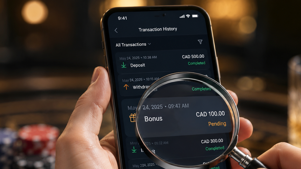 Your Casino Account Has a Transaction History. Here’s What to Actually Look For in It.